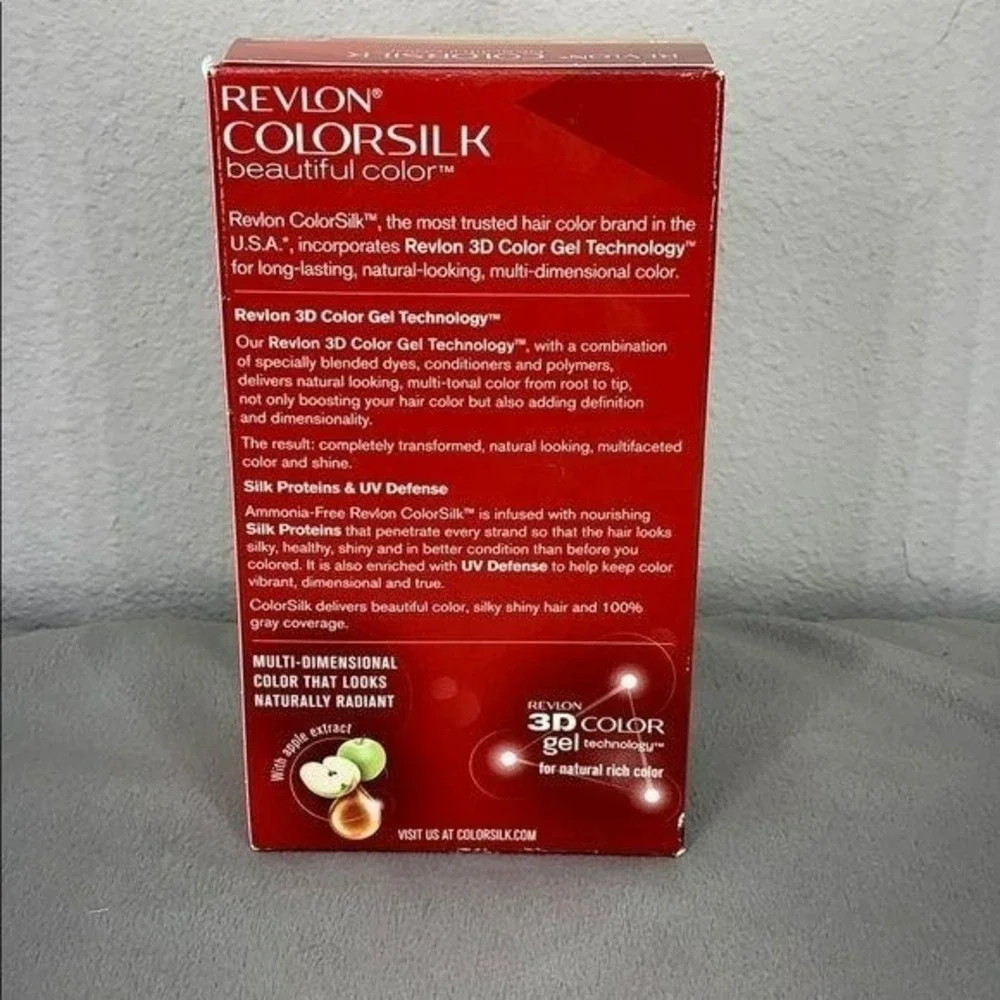 Revlon Colorsilk Light Blonde 81 Permanent Hair Color Ammonia-Free Formula 3D Ge
